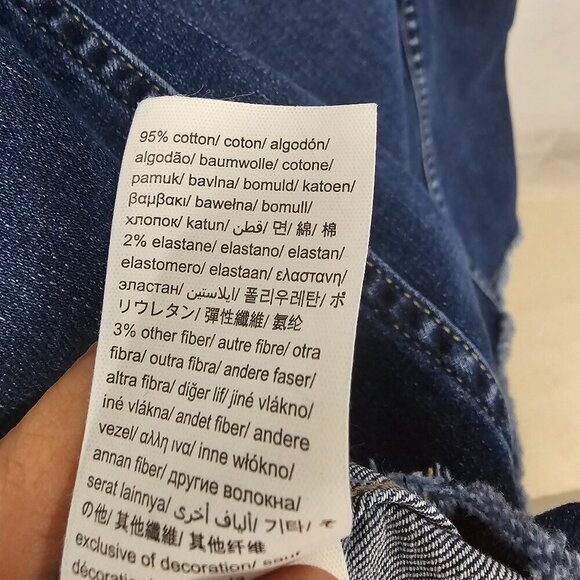 Calvin Klein Blue Denim Dress Lace Up Mini Boho Size S - Picture 10 of 12